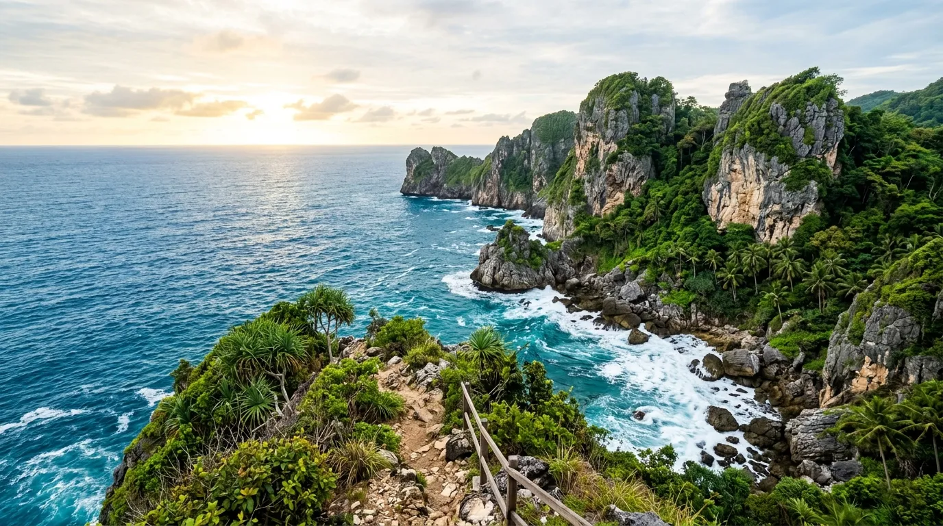 Wisata Pulau Kapuk - Batuan Karst & Samudra Lepas
