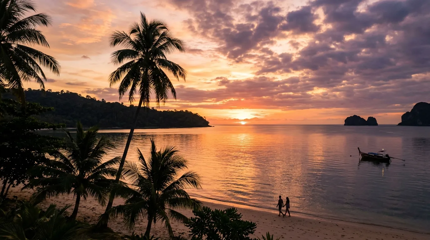 Wisata Pulau Kapuk - Matahari Terbenam di Ufuk Barat